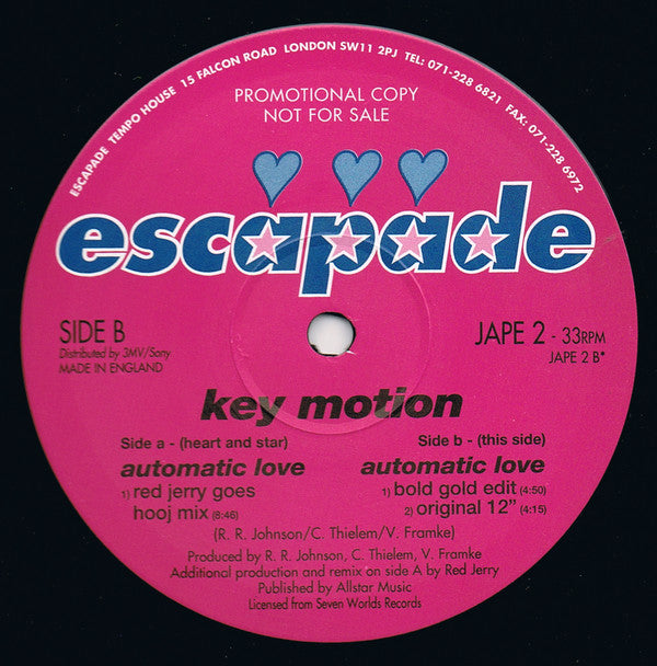 Key Motion : Automatic Love (12", Promo)