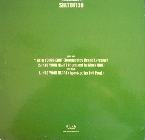 6 By Six : Into Your Heart (12", Promo)