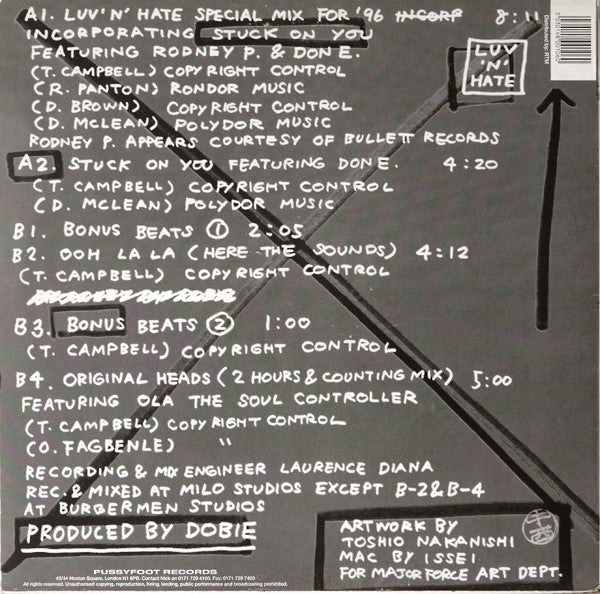 Dobie : Luv 'N' Hate Special Mix For '96 (12", EP)
