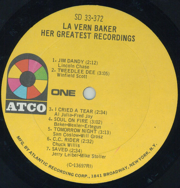 La Vern Baker* : Her Greatest Recordings (LP, Album, Comp, Mono, RI )