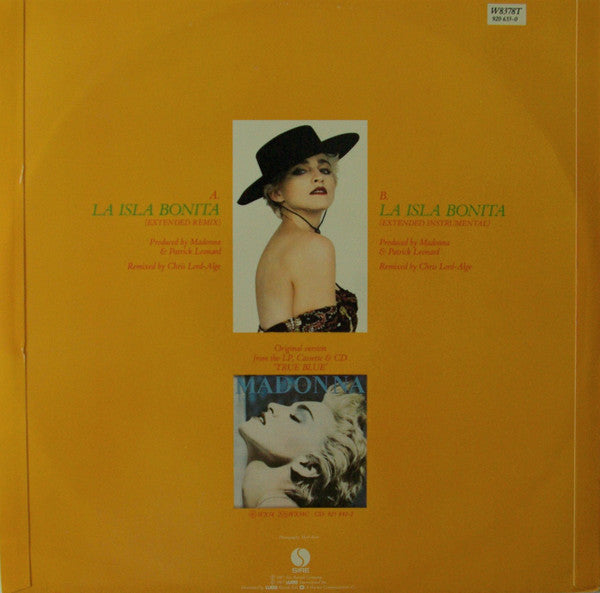 Madonna : La Isla Bonita (12", Single)