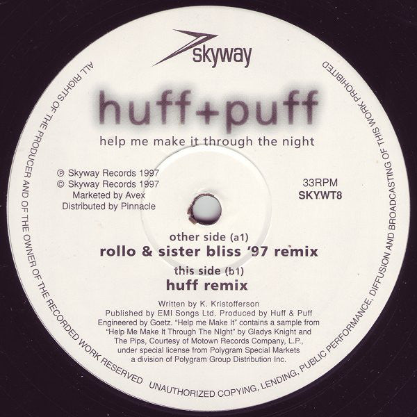 Huff & Puff : Help Me Make It ('97 Remixes) (12")