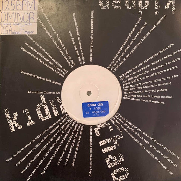Anna Din : Angel (12", W/Lbl)
