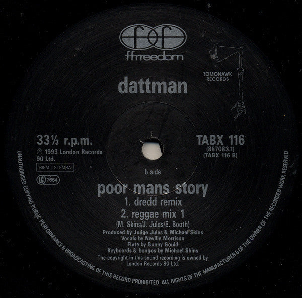 Dattman : Poor Mans Story (12")