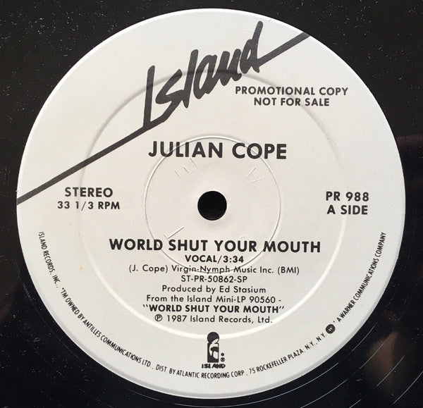 Julian Cope : World Shut Your Mouth (12", Promo)