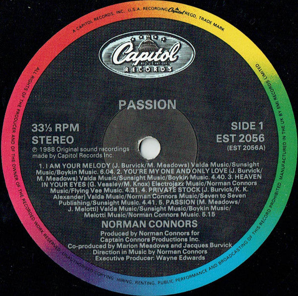 Norman Connors : Passion (LP, Album)