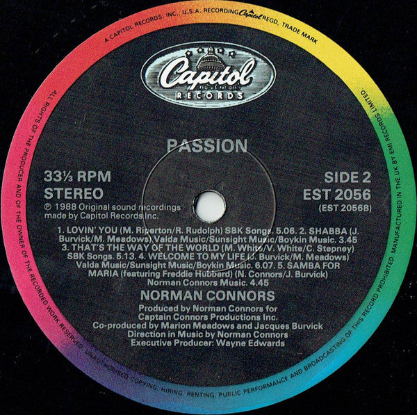 Norman Connors : Passion (LP, Album)