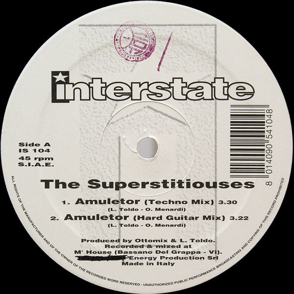 The Superstitiouses : Amuletor (12")