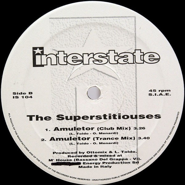 The Superstitiouses : Amuletor (12")