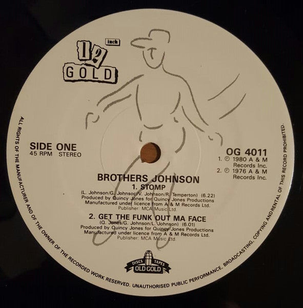 Brothers Johnson / Howard Johnson / Tony Camillo's Bazuka : Stomp / Get The Funk Out Ma Face / So Fine / Dynomite (12", RE)