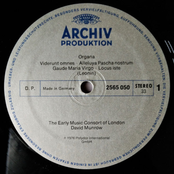 The Early Music Consort Of London / David Munrow : Music Of The Gothic Era = Musik Der Gotik = Musique De L'Epoque Gothique (3xLP + Box)