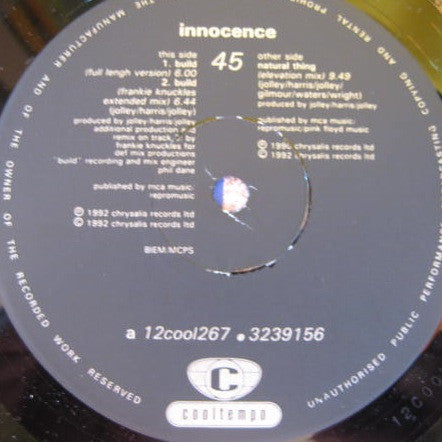 Innocence : Build (12", Single)