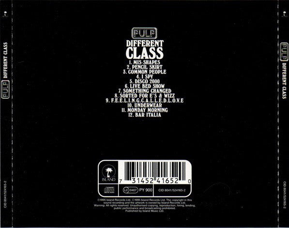 Pulp : Different Class (CD, Album, Sta)