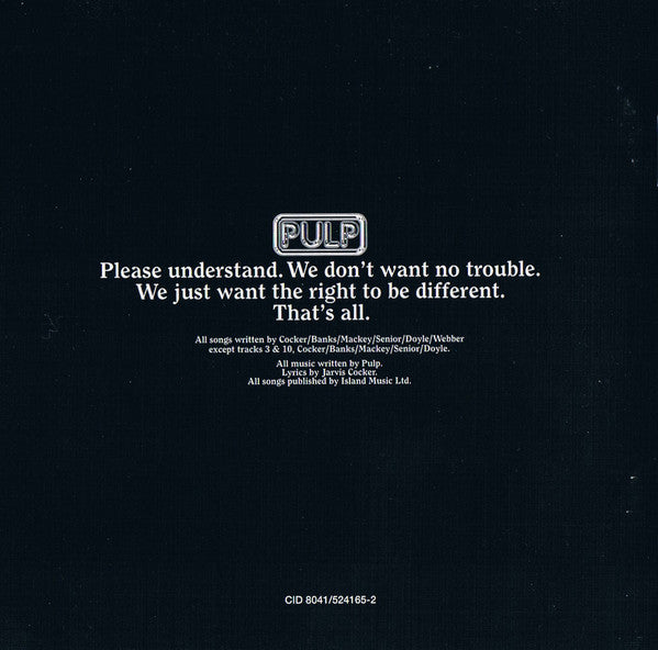 Pulp : Different Class (CD, Album, Sta)