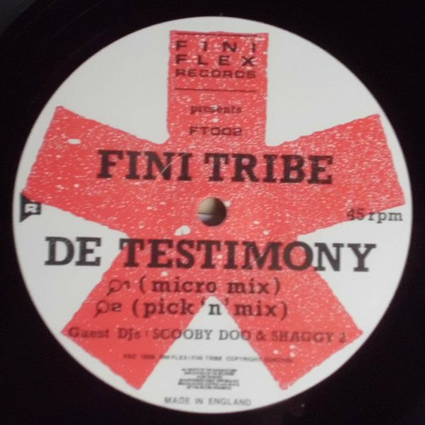 Fini Tribe* : De Testimony (12")