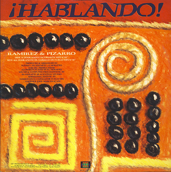 Ramirez & Pizarro : ¡Hablando! (12")