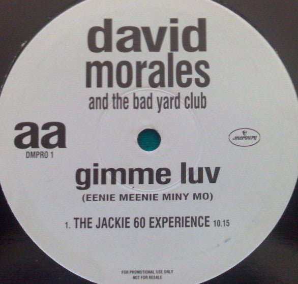 David Morales & The Bad Yard Club : Gimme Luv (Eenie Meenie Miny Mo) (12", Promo)