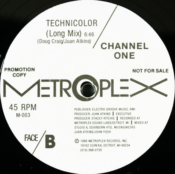 Channel One : Technicolor (12", Promo)
