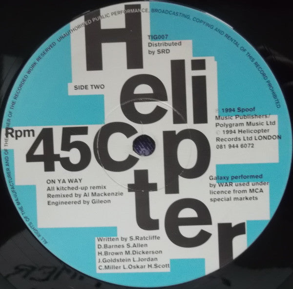 Helicopter : On Ya Way (12", Die)