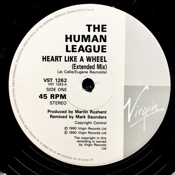 The Human League : Heart Like A Wheel (12", Single)