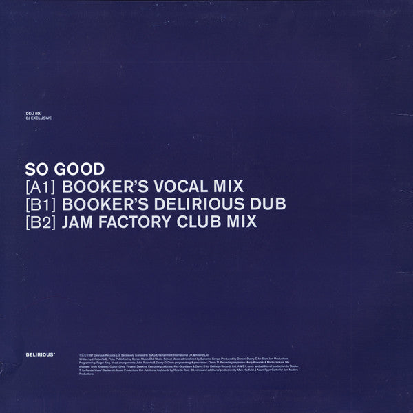 Juliet Roberts : So Good (The Booker T Mixes) (12", Promo)