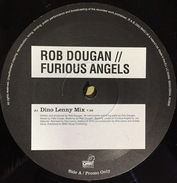 Rob Dougan : Furious Angels (2x12", Promo)