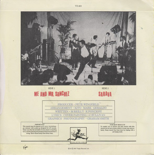 Blue Rondo À La Turk : Me And Mr. Sanchez (7", Single)