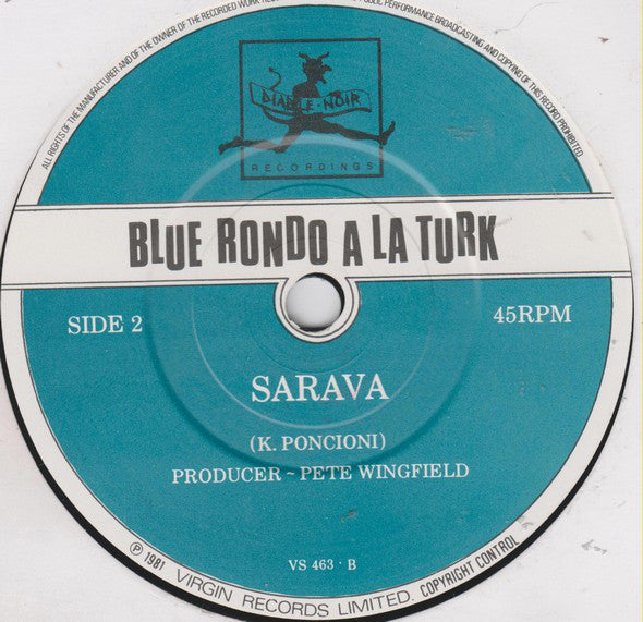 Blue Rondo À La Turk : Me And Mr. Sanchez (7", Single)