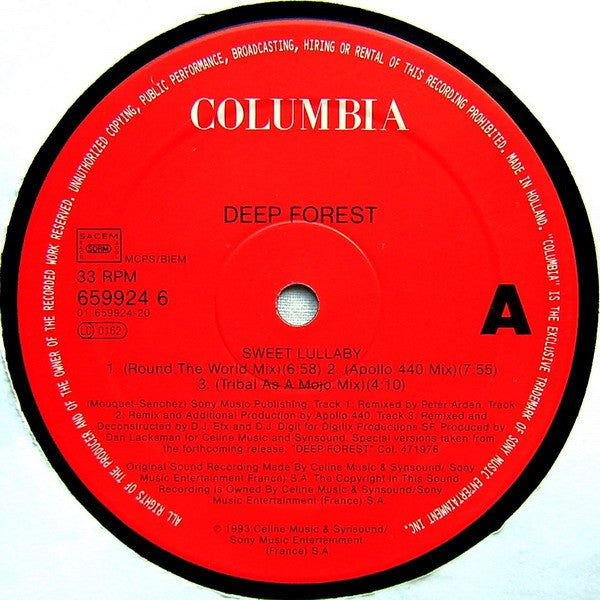 Deep Forest : Sweet Lullaby (12")