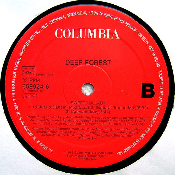Deep Forest : Sweet Lullaby (12")