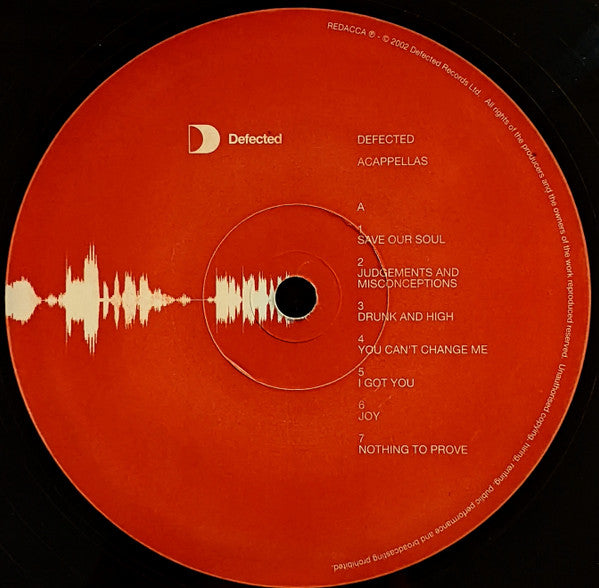 Various : Defected Acappellas Red (12")
