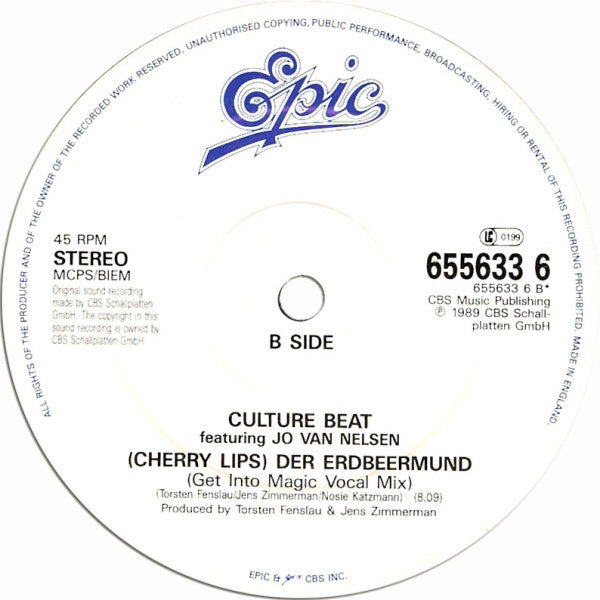 Culture Beat : Der Erdbeermund (Cherry Lips) (12")