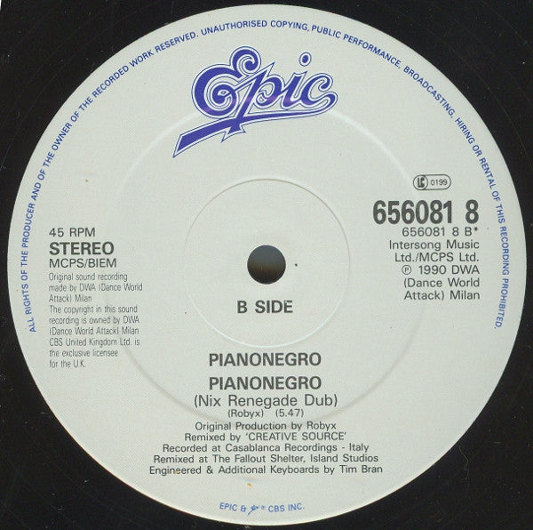 Pianonegro : Pianonegro (Honky Tonk Remix) (12")