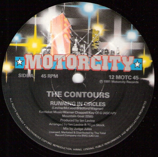 The Contours : Running In Circles (12", Single)