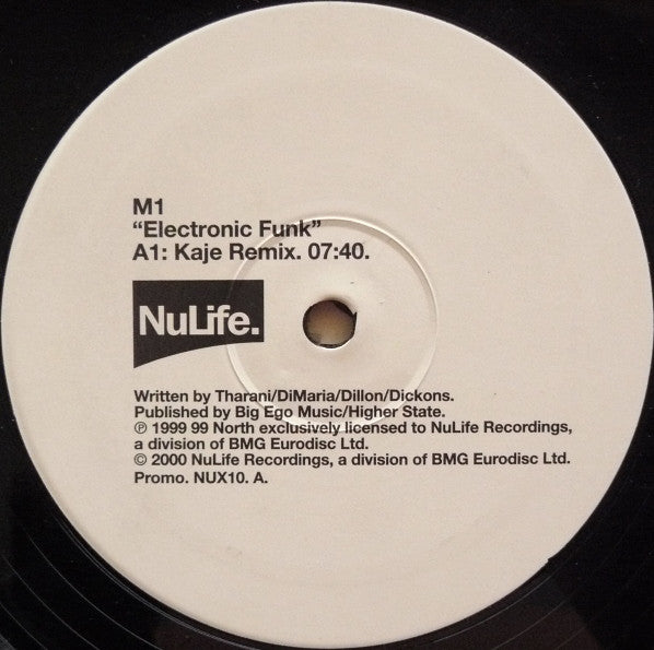 M1 : Electronic Funk (12", Promo)