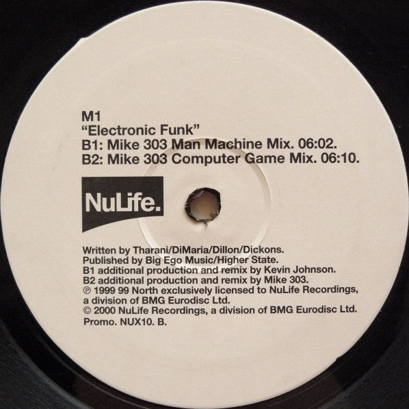 M1 : Electronic Funk (12", Promo)
