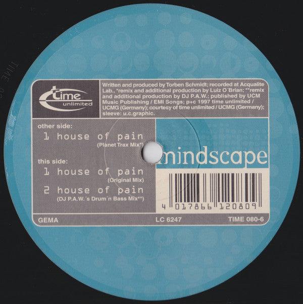 Mindscape (3) : House Of Pain (12")