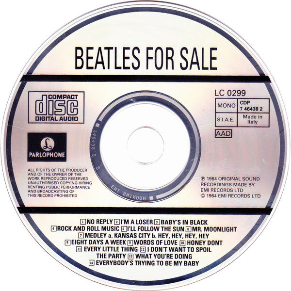 The Beatles : Beatles For Sale (CD, Album, Mono, RE)