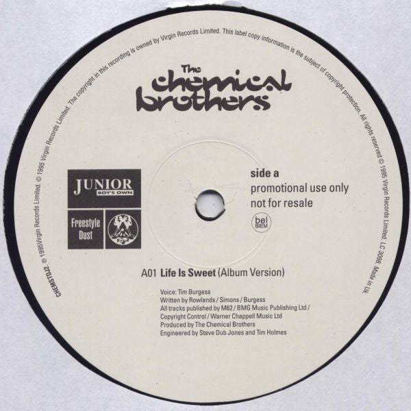 The Chemical Brothers : Life Is Sweet (2x12", Single, Promo)