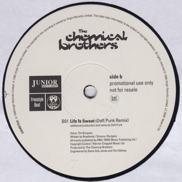 The Chemical Brothers : Life Is Sweet (2x12", Single, Promo)