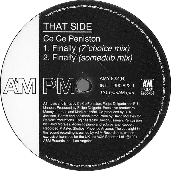 Ce Ce Peniston : Finally (12" Choice Mix) (12")