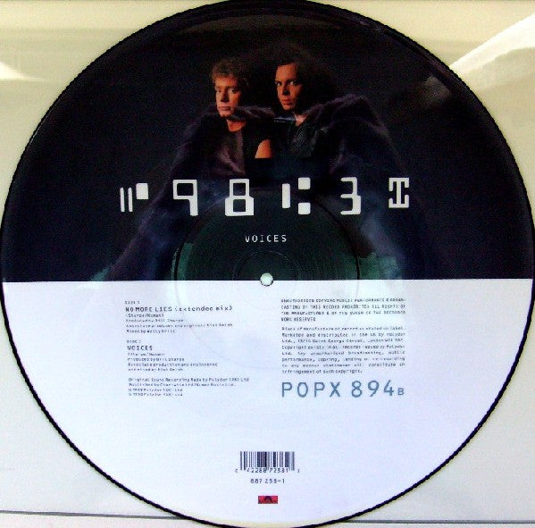 Sharpe & Numan : No More Lies (12", Single, Pic)