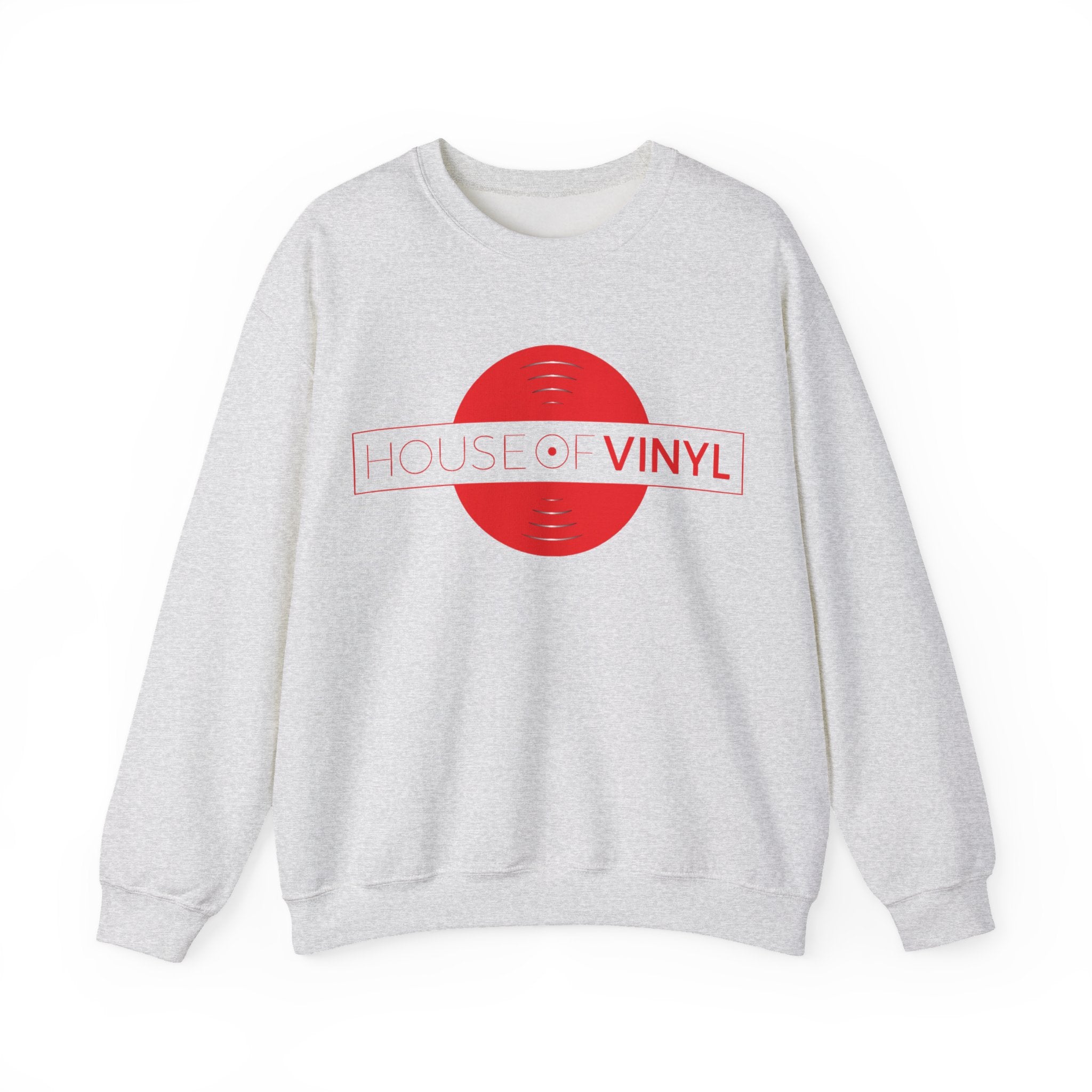 House of Vinyl London - Red Logo - Unisex Heavy Blend™ Crewneck Sweatshirt