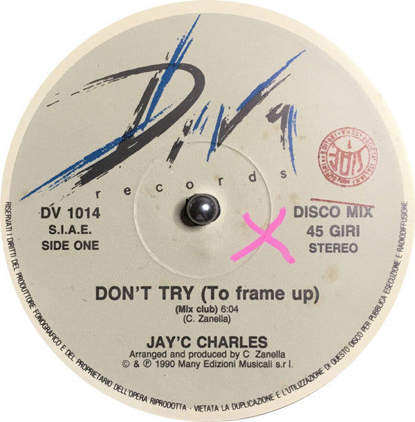 Jay'C Charles : Don't Try (12")