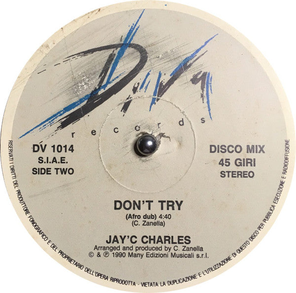 Jay'C Charles : Don't Try (12")