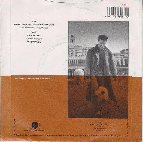 Billy Bragg : Greetings To The New Brunette (7", Single)