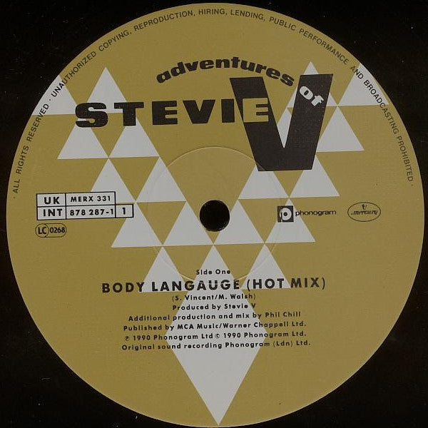 Adventures Of Stevie V. : Body Language (12")