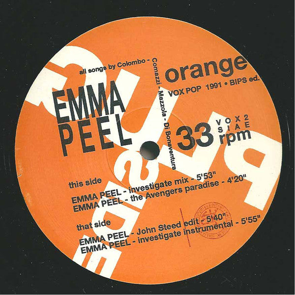 Orange Party : Emma Peel (12")