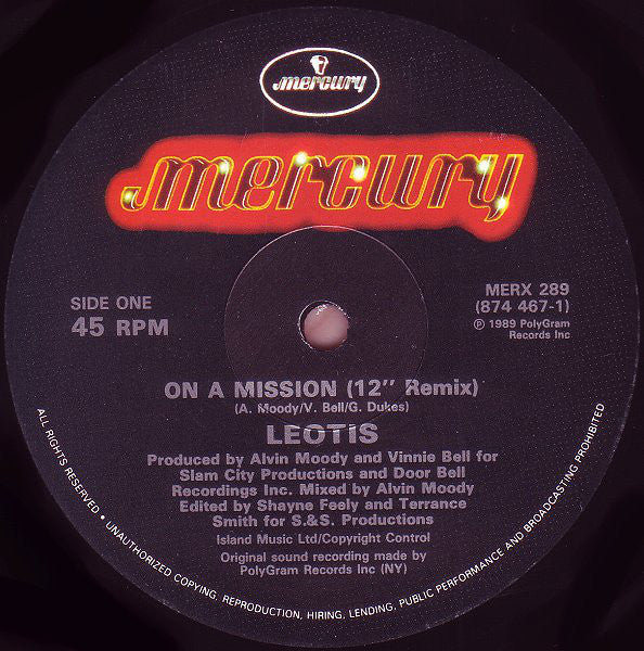 Leotis : On A Mission (12")