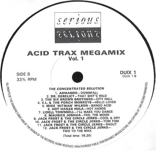 Various : Acid Trax Megamix Volume 1 (LP, Comp, Mixed)